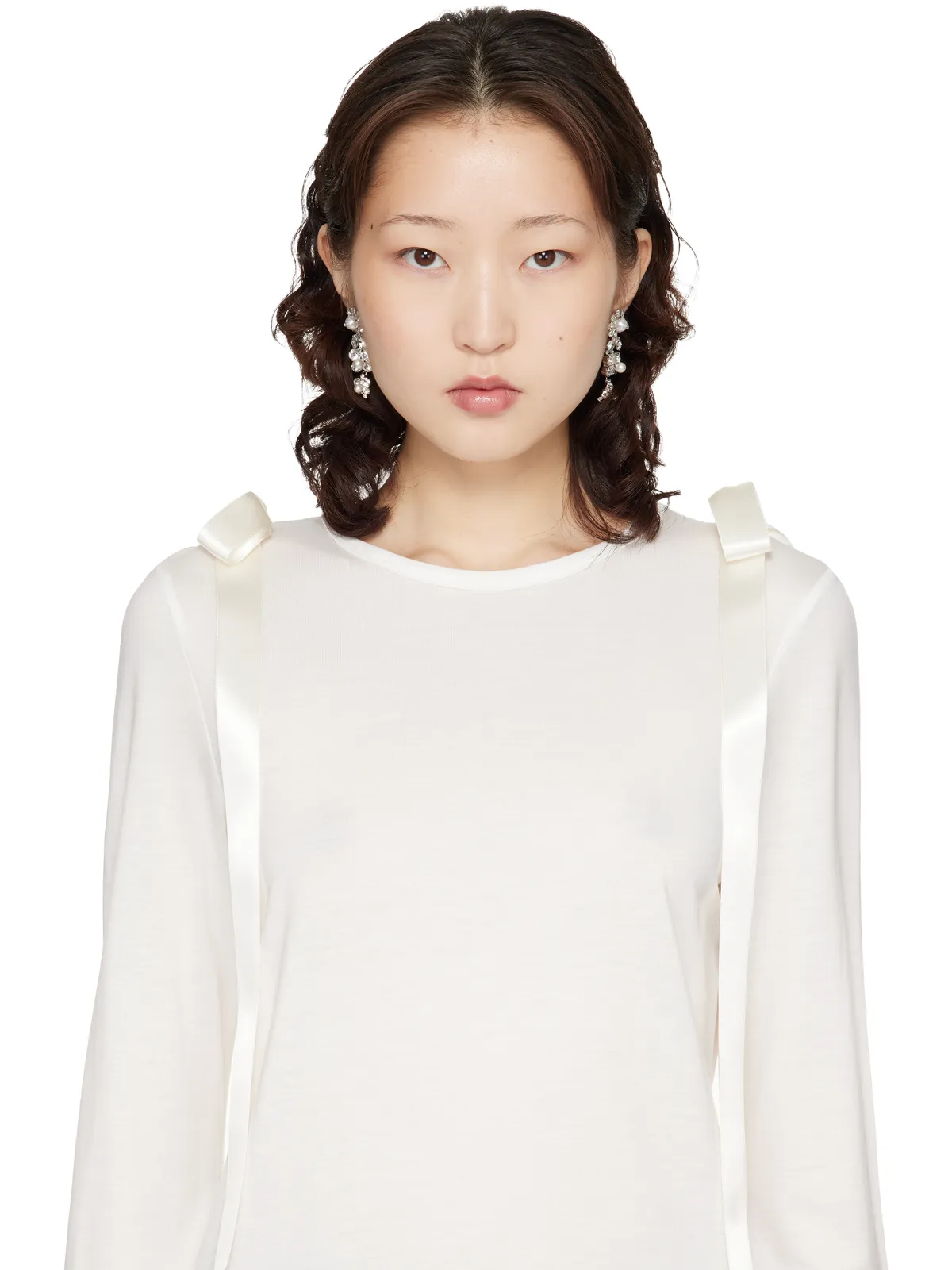 Simone Rocha Daisy Cluster ピアス - 画像3
