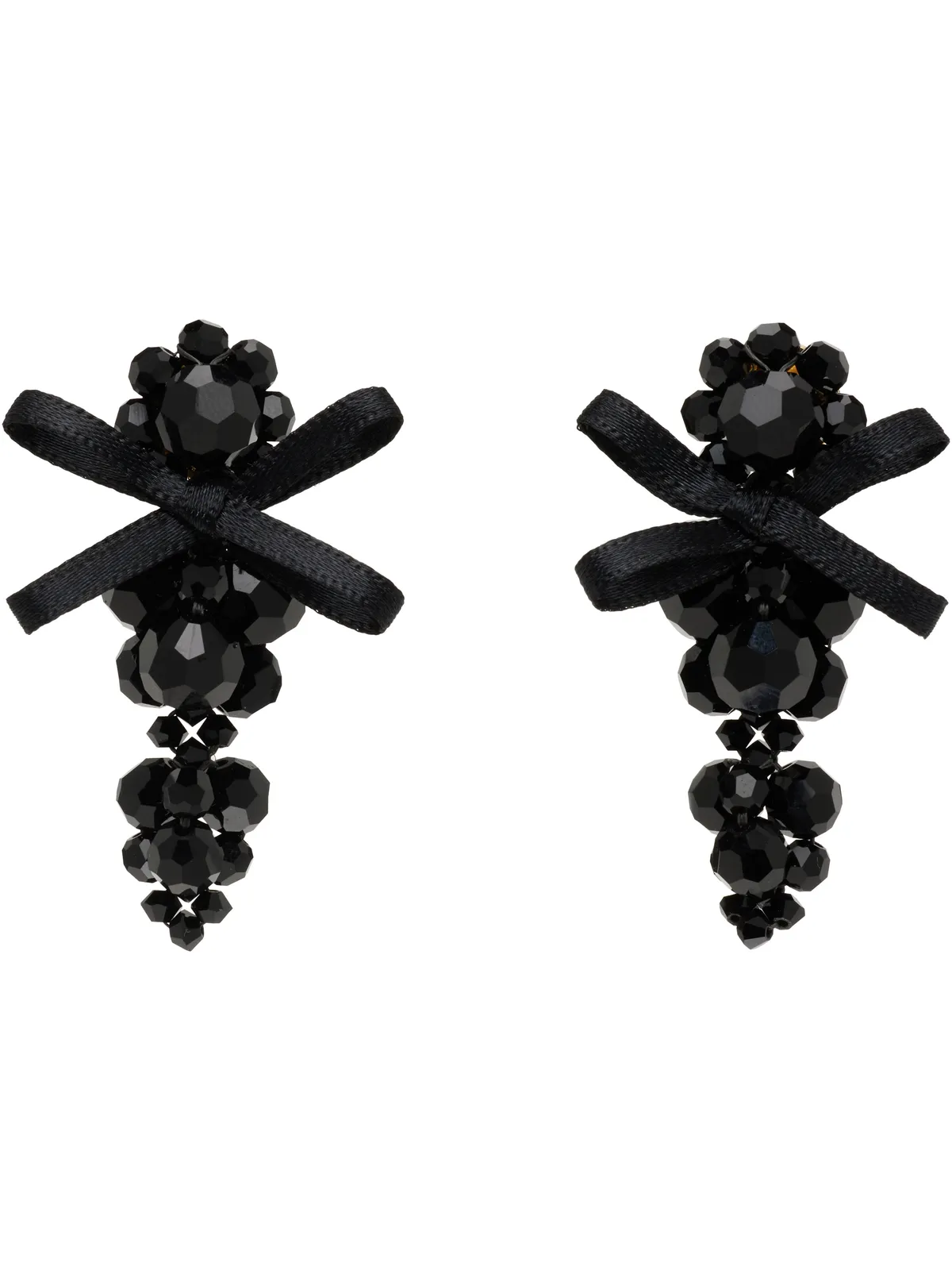 Simone Rocha Petite Bow Detail Cluster ピアス - 画像1