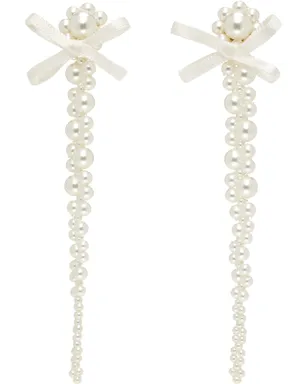 Simone Rocha Petite Bow Detail Drip ピアス - サムネイル1