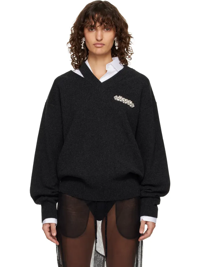 Simone Rocha Simone Rocha Merino Seam Bite セーターの商品画像