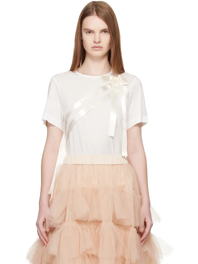 Simone Rocha Simone Rocha Bow Sash Easy Tシャツの商品画像