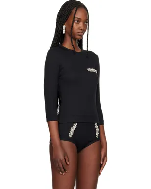 Simone Rocha Embellished Underpinning Tシャツ - サムネイル2