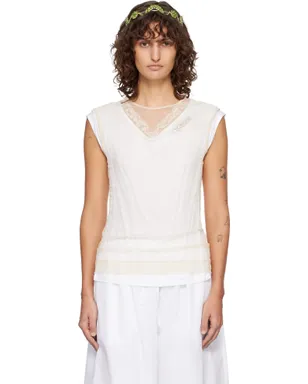 Simone Rocha Layered Liquid Lace Trim トップス - サムネイル1