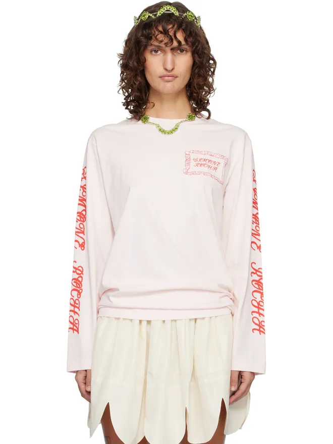 Simone Rocha Simone Rocha Pillowcase Logo Print 長袖Tシャツの商品画像