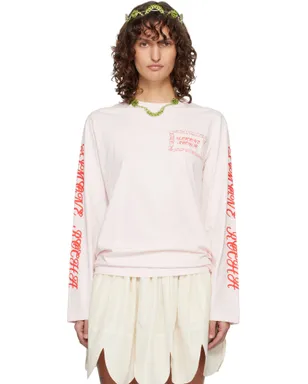 Simone Rocha Pillowcase Logo Print 長袖Tシャツ - サムネイル1