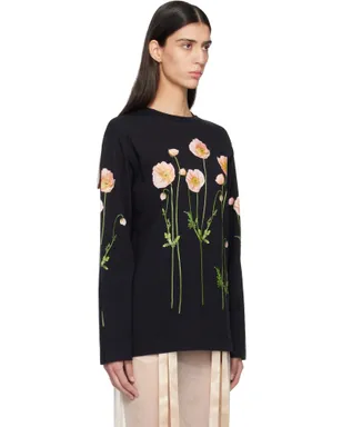 Simone Rocha Poppy Field Print 長袖Tシャツ - サムネイル2