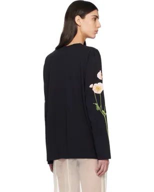 Simone Rocha Poppy Field Print 長袖Tシャツ - サムネイル3