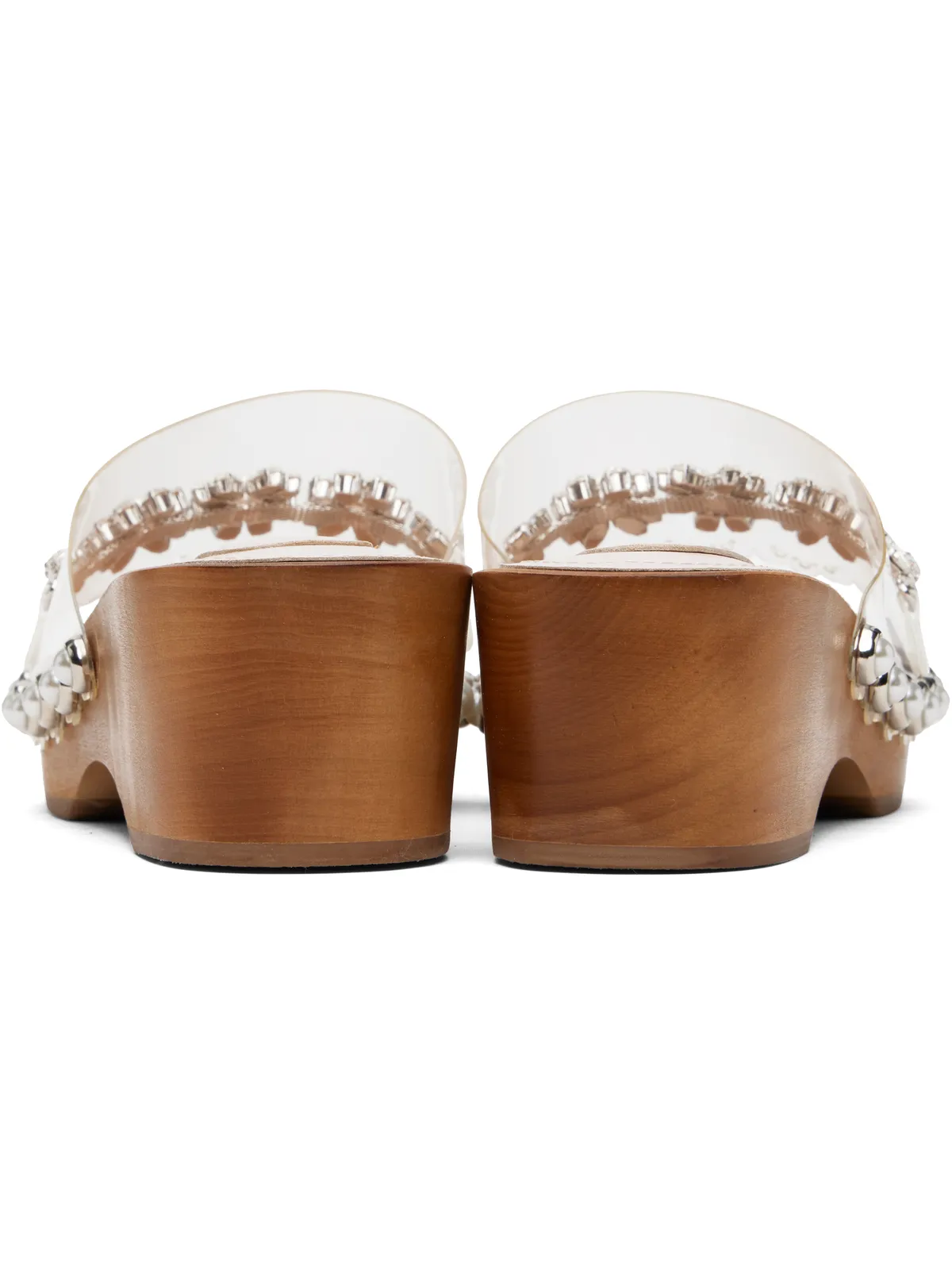 Simone Rocha Scalloped Wooden エンベリッシュド ヒールサンダル - 画像2