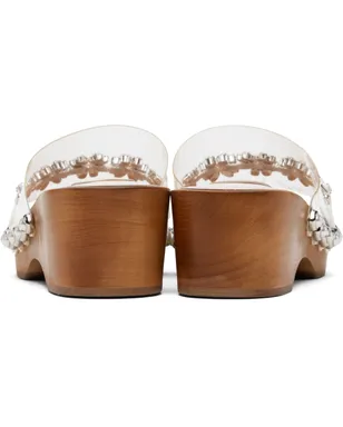 Simone Rocha Scalloped Wooden エンベリッシュド ヒールサンダル - サムネイル2