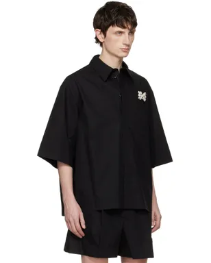 Simone Rocha Embellished Boxy Pen Pocket シャツ - サムネイル2