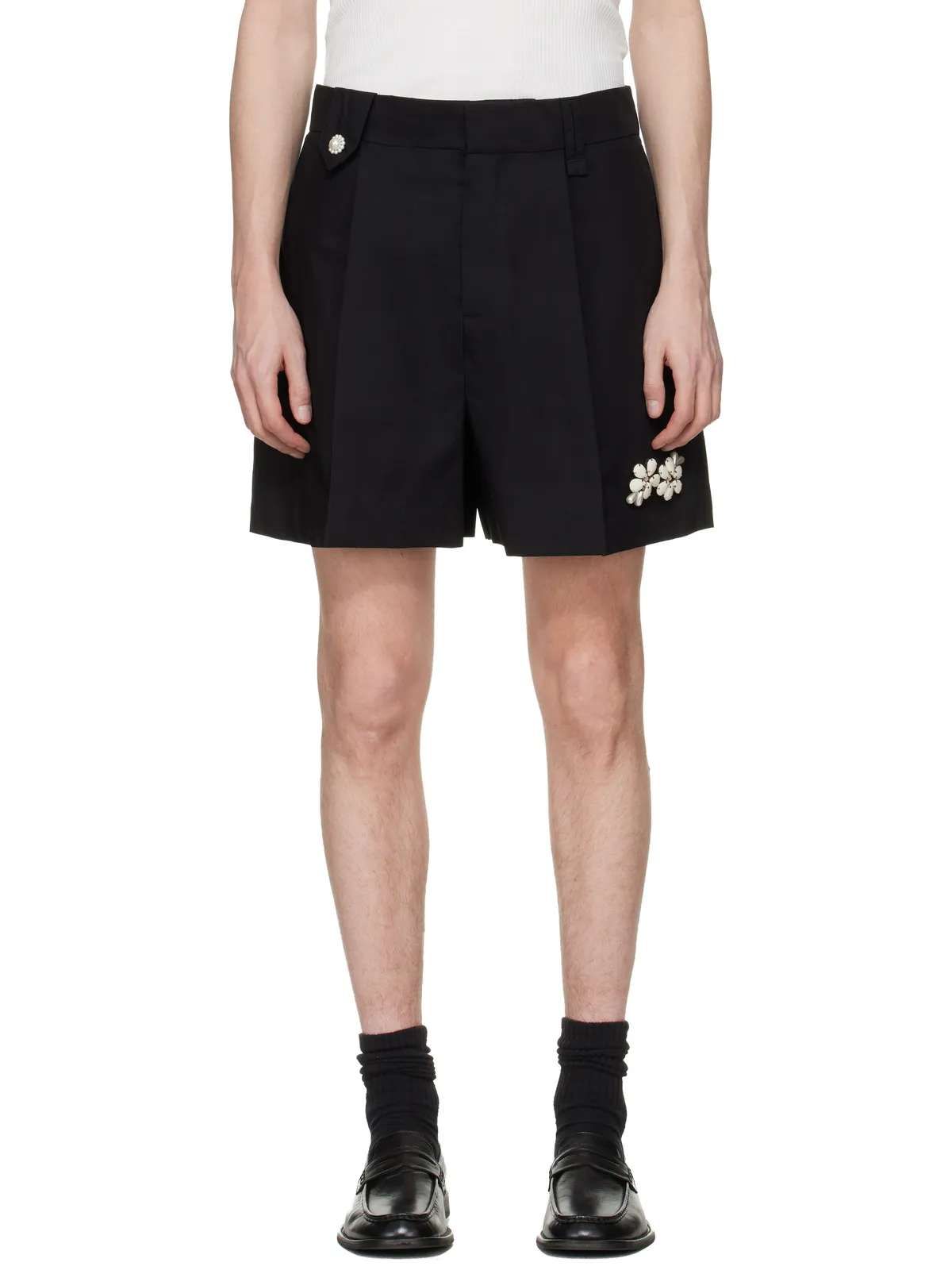 Simone Rocha テーラード ベルトループ ショートパンツ - 画像1