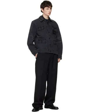 Simone Rocha Multi Pocket Workwear デニムジャケット - サムネイル4