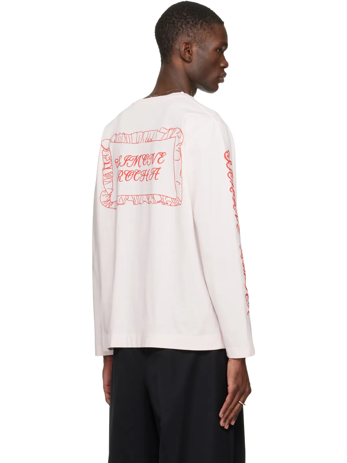 Simone Rocha Pillowcase Logo Print 長袖Tシャツ - 画像3