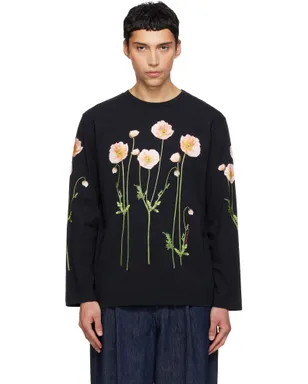 Simone Rocha Poppy Field プリント 長袖Tシャツ - サムネイル1