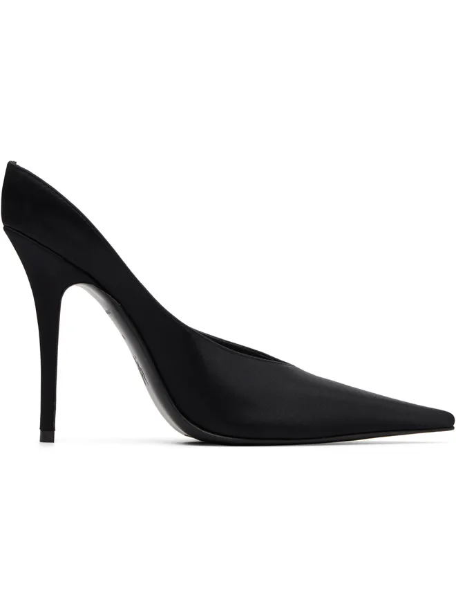 Amina Muaddi Amina Muaddi ブラック Anok Mule 105 ヒールの商品画像
