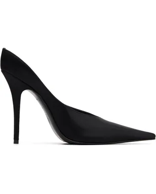 Amina Muaddi ブラック Anok Mule 105 ヒール - サムネイル1