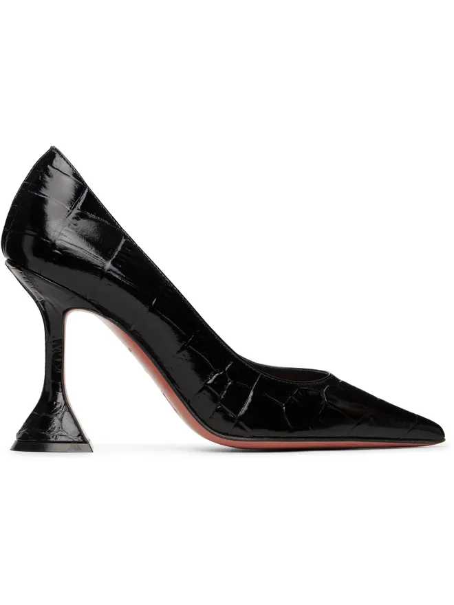 Amina Muaddi Amina Muaddi ブラック Ami Pump 95 ヒールの商品画像