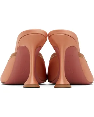 Amina Muaddi ベージュ Lila Slipper 95 ヒール - サムネイル2
