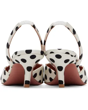Amina Muaddi ホワイト Camelia Sling 60 ヒール - サムネイル2