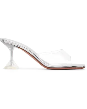 Amina Muaddi Lupita Glass Slipper 70 ヒールサンダル - サムネイル1
