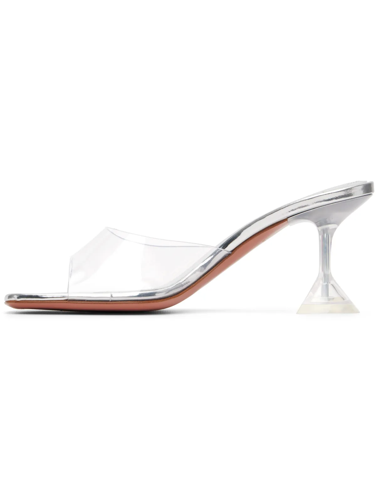 Amina Muaddi Lupita Glass Slipper 70 ヒールサンダル - 画像3