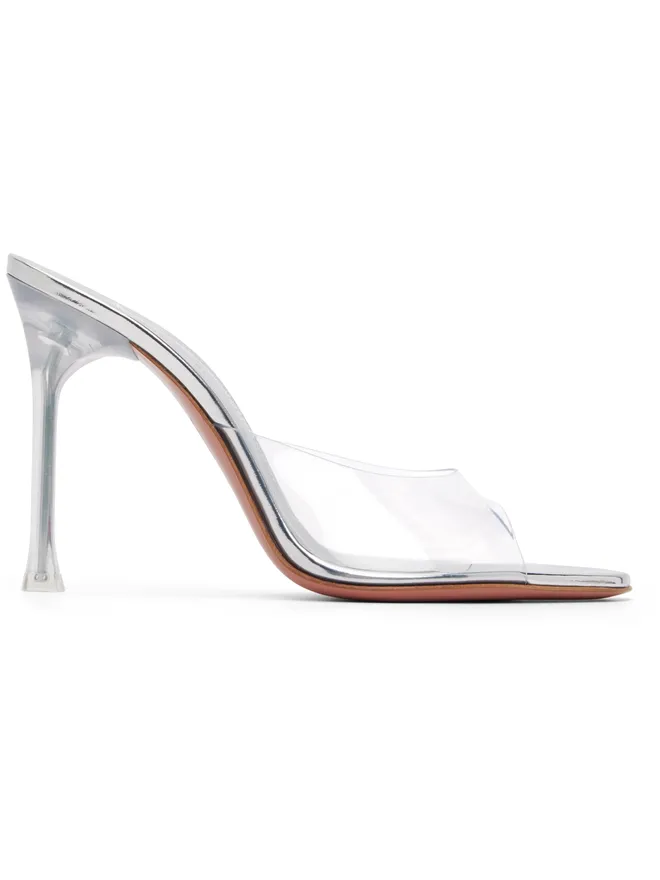 Amina Muaddi Amina Muaddi Alexa Glass Slipper 105 ヒールサンダルの商品画像