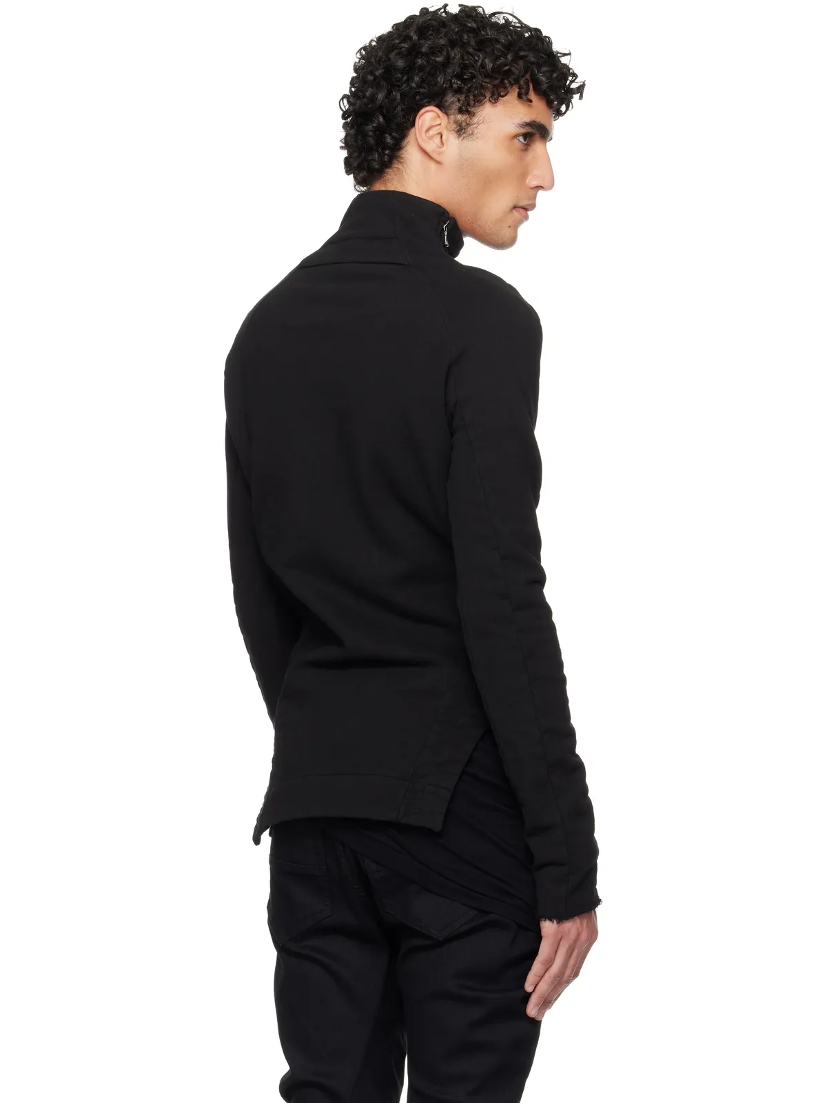JULIUS Arched Hem ハイネック スウェットシャツ - 画像3