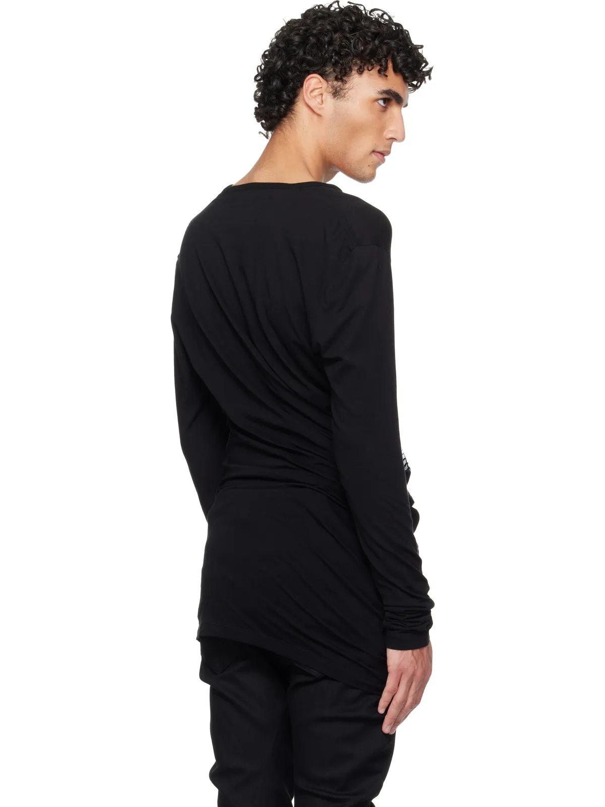 JULIUS Numinous Print Curved Tシャツ - 画像3