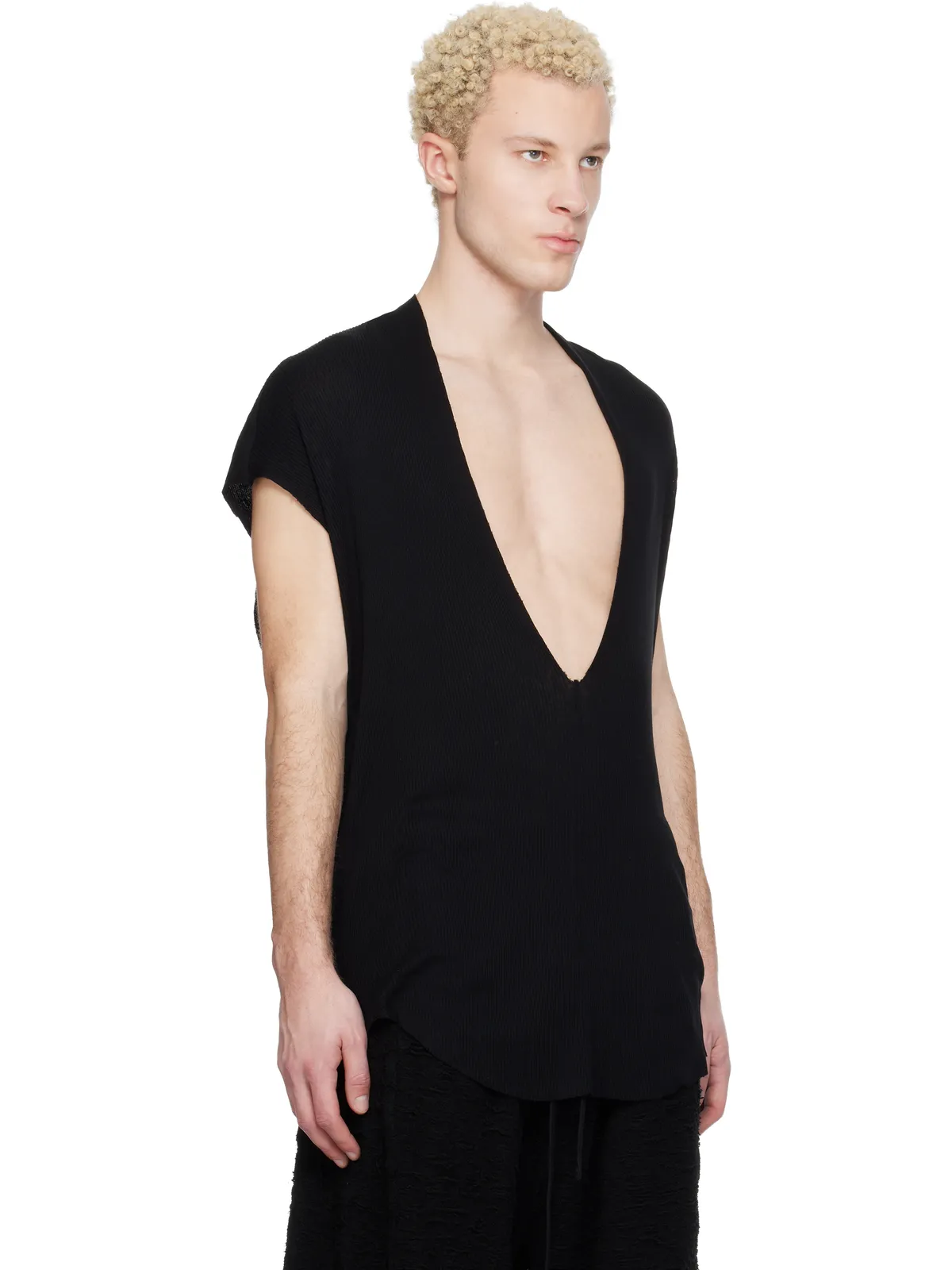 JULIUS Neck Slit Tシャツ - 画像2