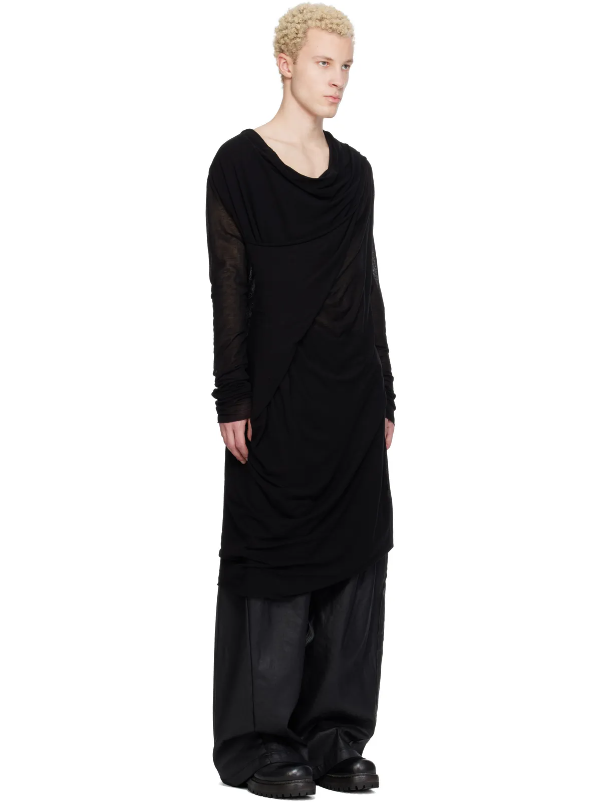 JULIUS Drop Neck Drape トップス - 画像2