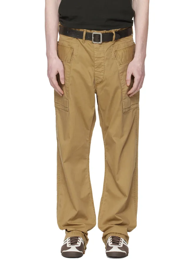 RRL RRL タン ヘリンボーン ツイル カーゴパンツの商品画像