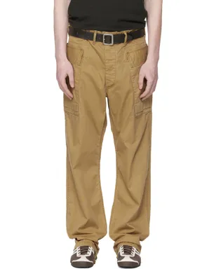 RRL タン ヘリンボーン ツイル カーゴパンツ - サムネイル1