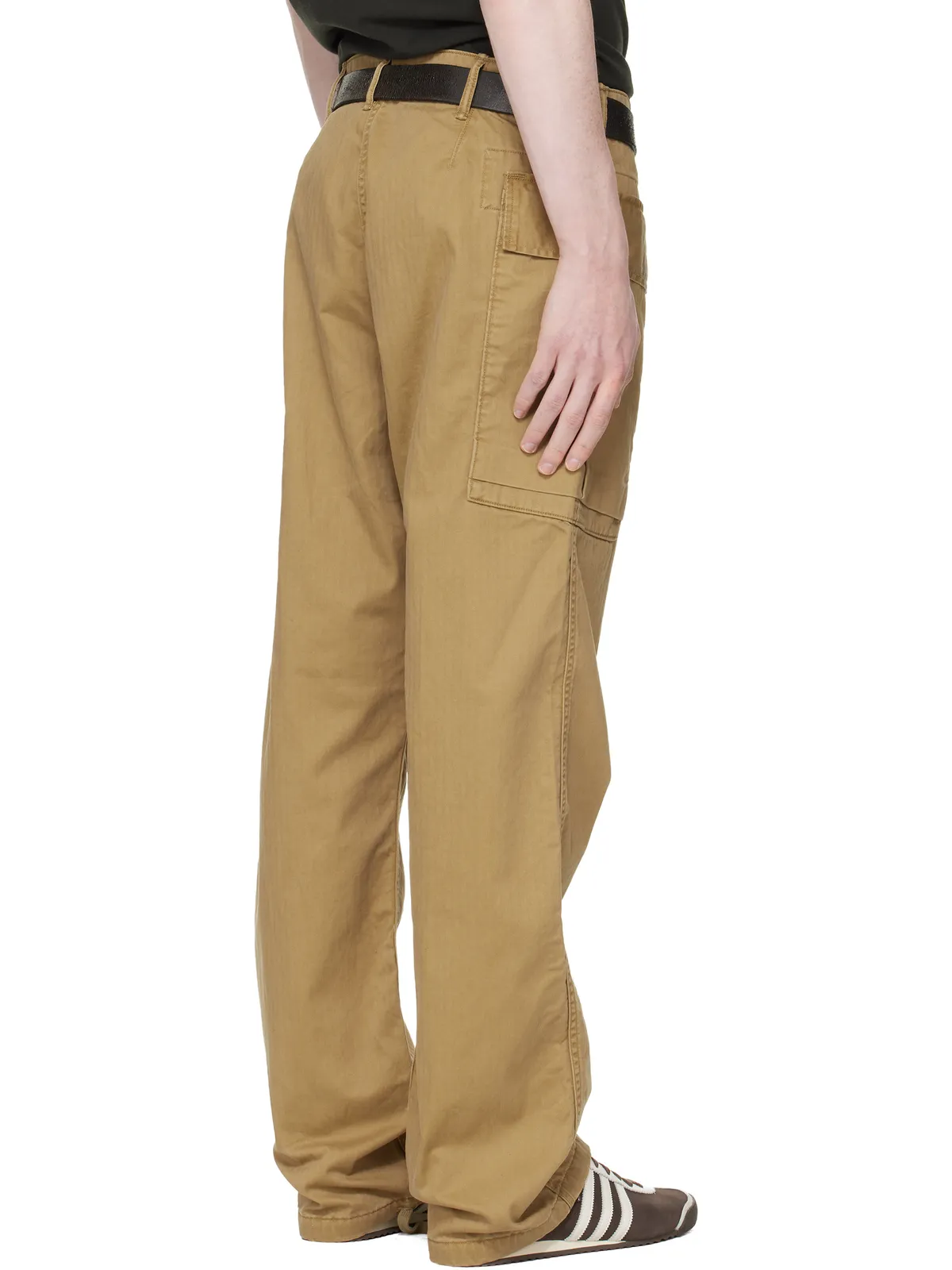 RRL タン ヘリンボーン ツイル カーゴパンツ - 画像3