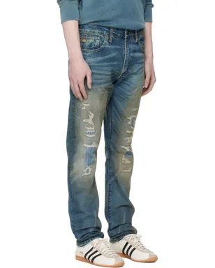 RRL High Slim Brannon ディストレスジーンズ - サムネイル2