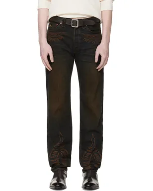 RRL Western ストレートレッグ ジーンズ - サムネイル1