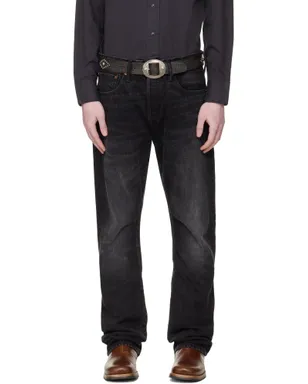 RRL Slim Boot Distressed セルビッジジーンズ - サムネイル1