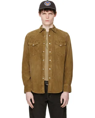 RRL スリムフィット コーデュロイ ウエスタンシャツ - サムネイル1