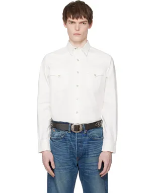 RRL スリムフィット ポプリン ウエスタンシャツ - サムネイル1