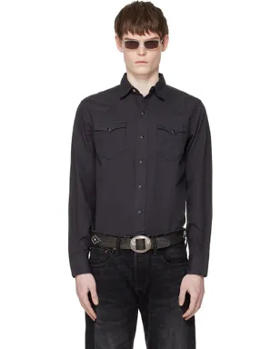RRL スリムフィット ツイル ウエスタンシャツ - サムネイル1