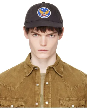 RRL Winged-Logo ツイル ベースボールキャップ - サムネイル1
