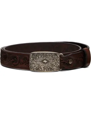 RRL Hand-Tooled レザーベルト - サムネイル1