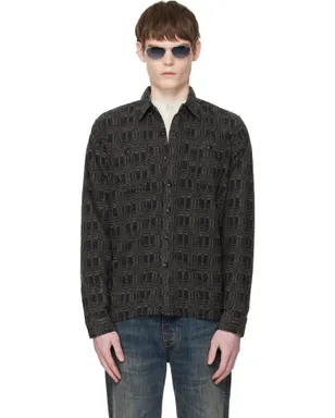 RRL Jacquard-Knit ウールブレンド ワークシャツ - サムネイル1