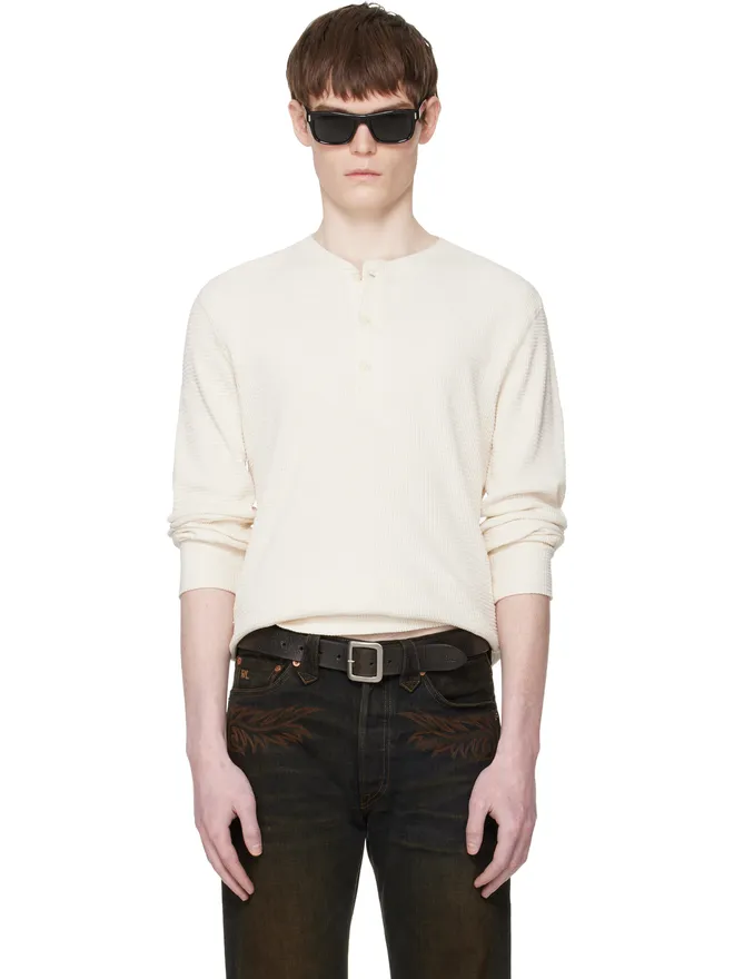 RRL RRL ワッフル ヘンリーネック Tシャツの商品画像