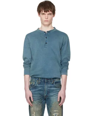 RRL ジャカード ヘンリーネック Tシャツ - サムネイル1