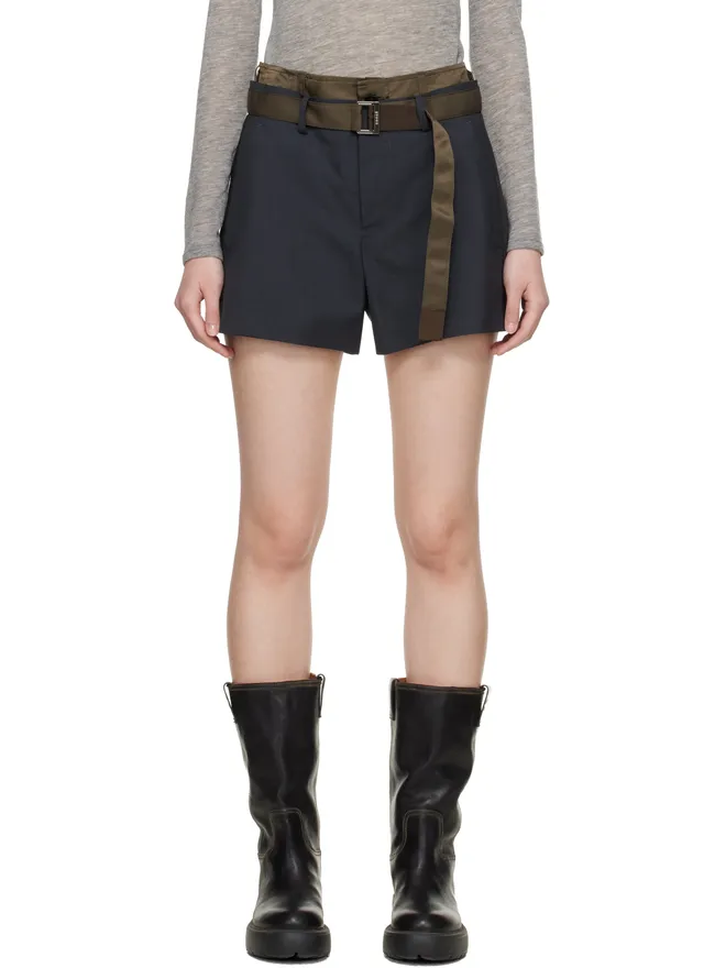 sacai sacai Suiting & Nylon Twill ショートパンツの商品画像