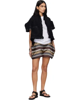 sacai Horizontal Stripe ショートパンツ - サムネイル4