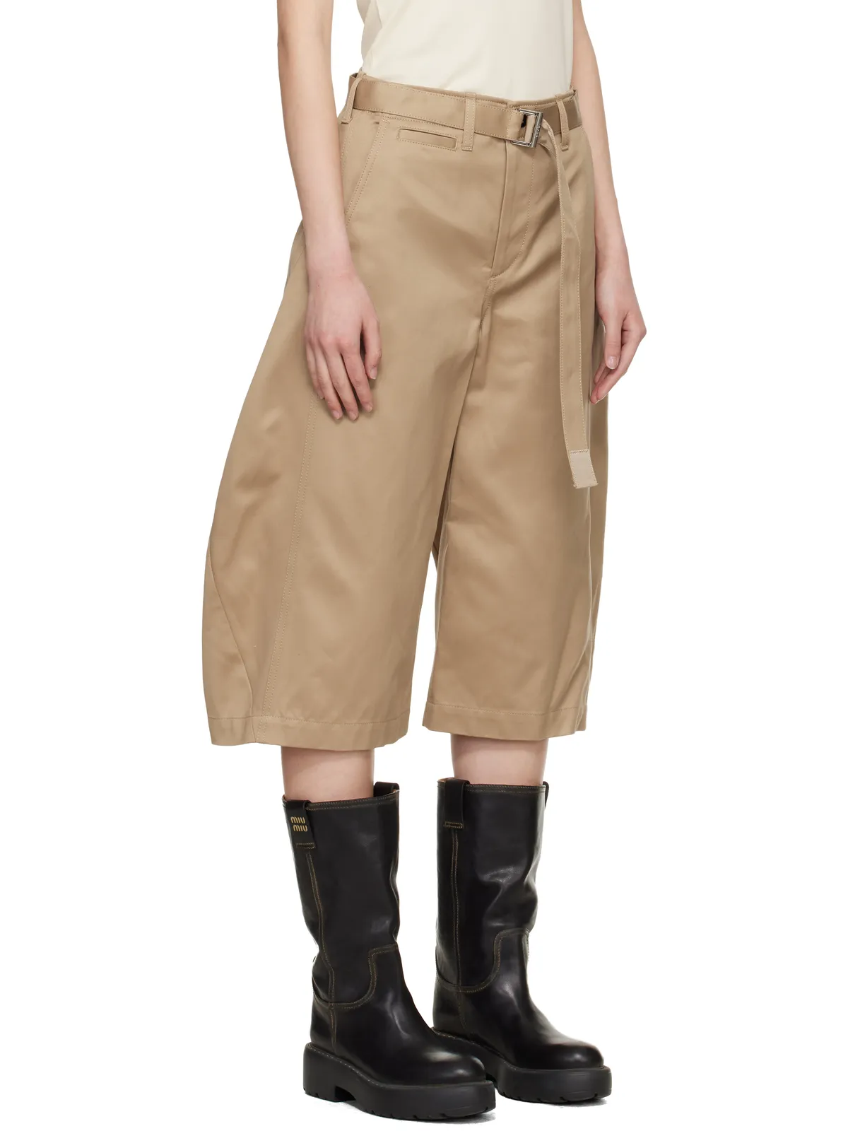 sacai コットン チノショートパンツ - 画像2