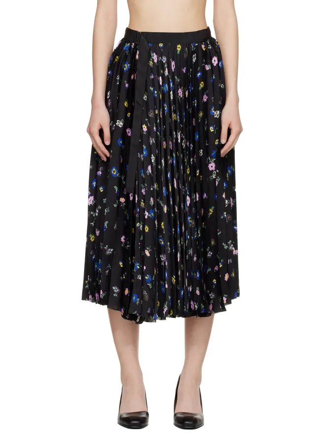 sacai sacai フローラルプリント ミディアムスカートの商品画像