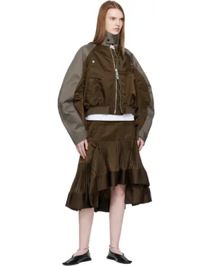 sacai ナイロンツイル ミディアムスカート - サムネイル4
