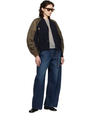 sacai ナイロンツイル ニットカーディガン - サムネイル4